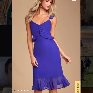 Lulus Royal Blue Midi Dress